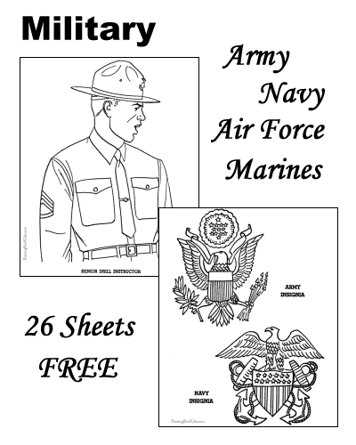Military coloring pages!
