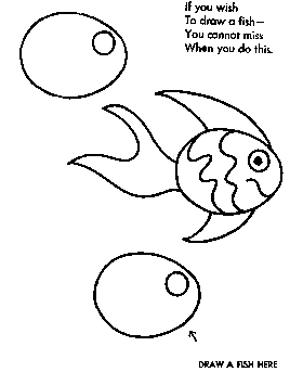 how to draw fish