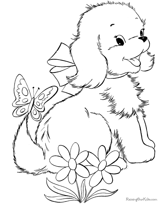 puppies to colour Colouring Pages