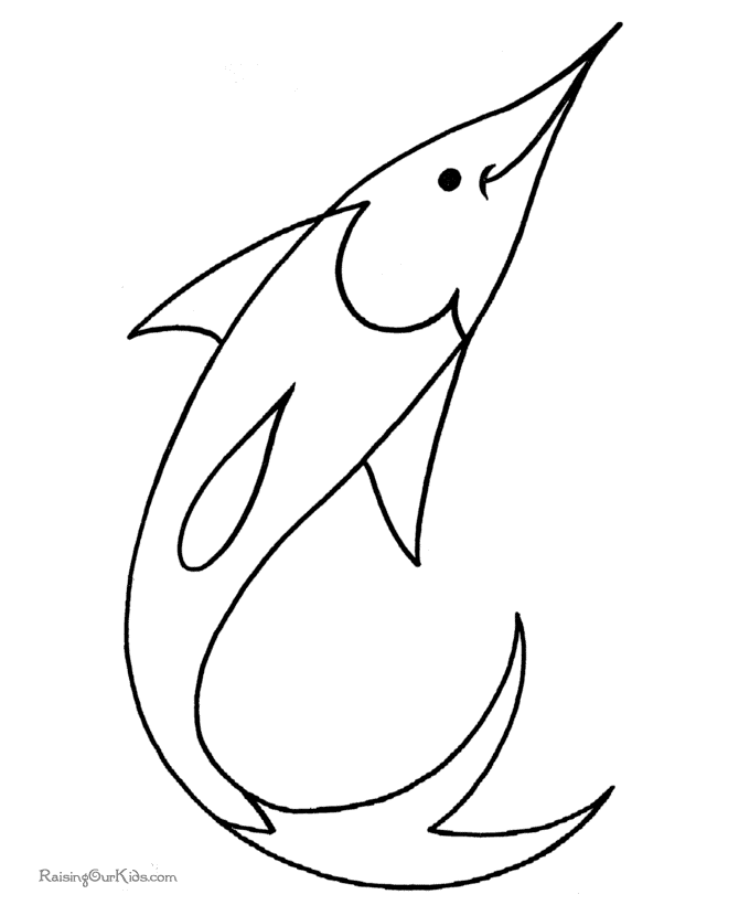 fish pictures for coloring. Free fish picture to print and