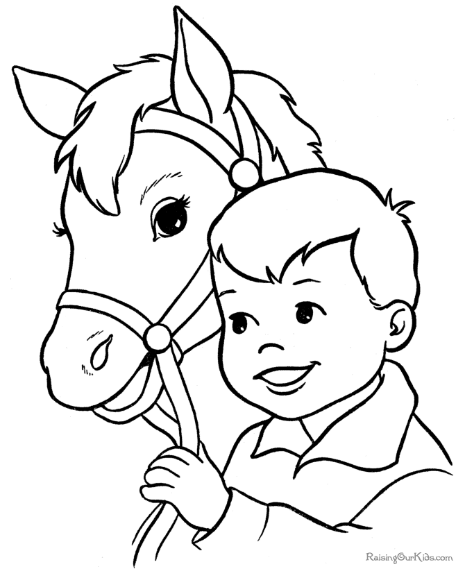 Horses Coloring Pictures