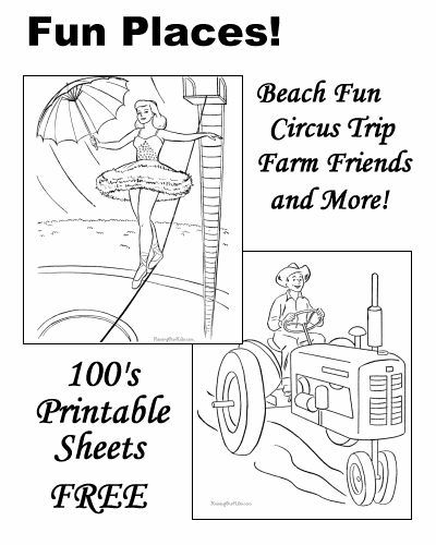Fun Coloring Book Pages, Sheets and Pictures!