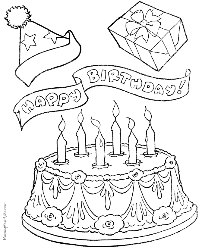 Birthdays Coloring Pages