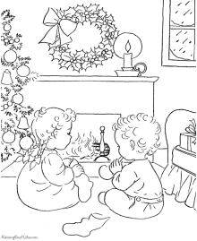 Christmas Eve Coloring Pages Page