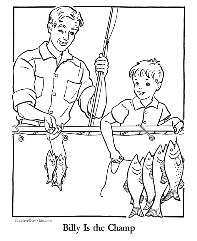 Free printable Father's Day coloring pages