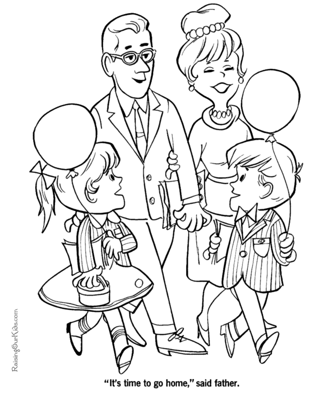 Grandparents Day - Free coloring pages