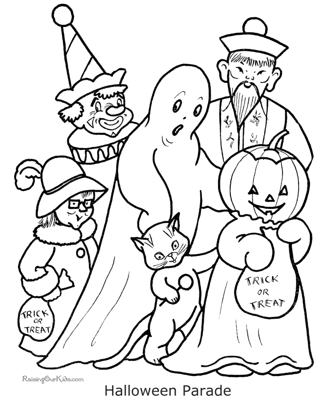 Free Printable Halloween Coloring Pages For Preschoolers