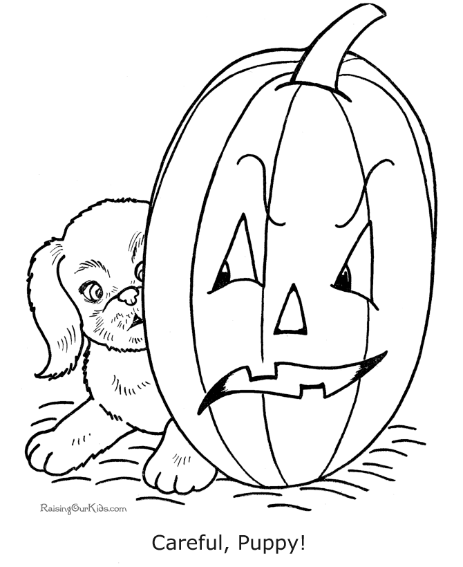 Printable Halloween Coloring Pages 001
