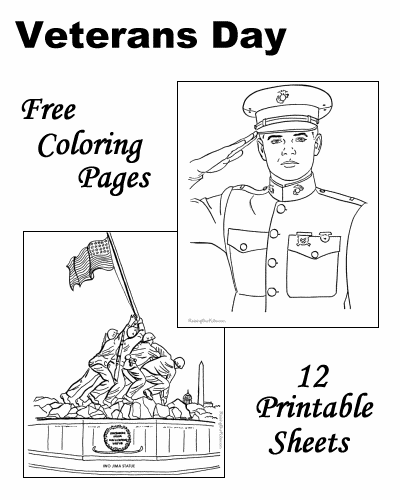Free Veterans Day Coloring Sheets Coloring Pages