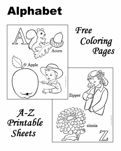Abc Coloring Pages Sheets Pictures