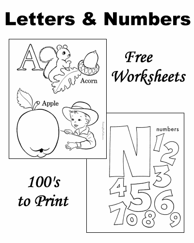 worksheets-learning-letters-and-numbers