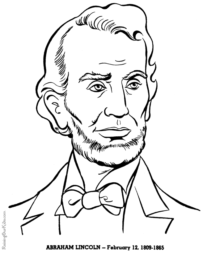 Abraham Lincoln history coloring pages for kid 053