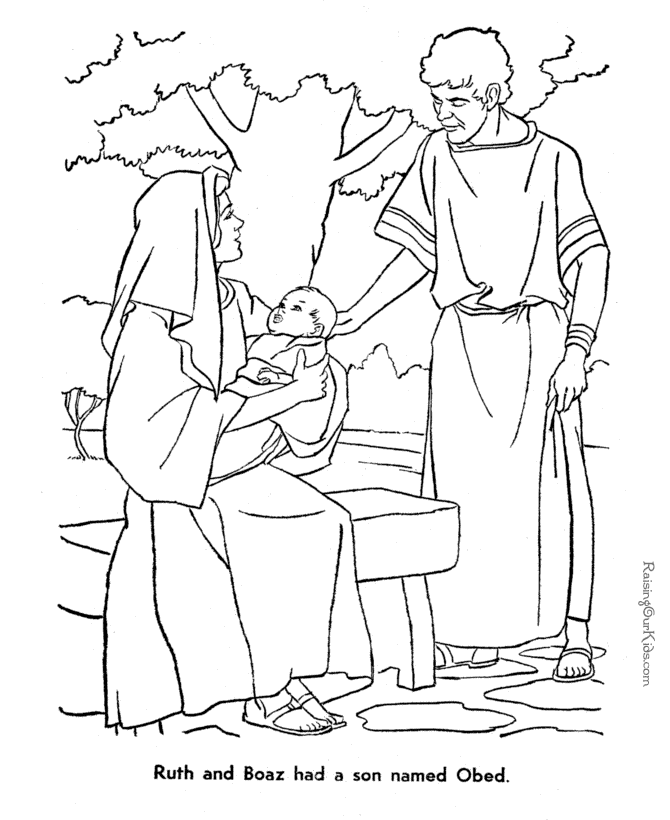 Ruth And Naomi Printable Coloring Pages