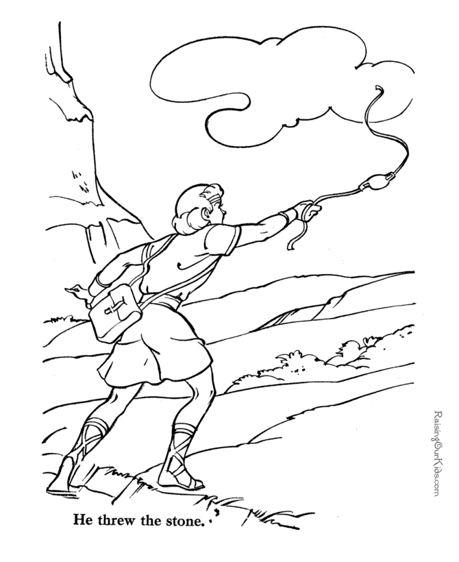 david bible coloring pages - photo #19