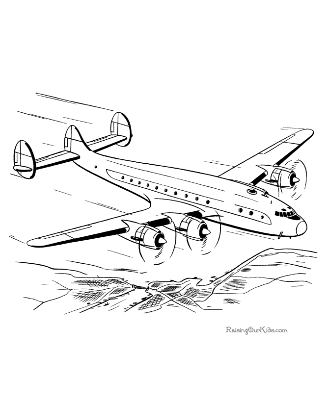 Coloring Pages Airplanes Book Airplane