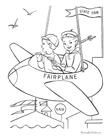 Airplanes coloring pages