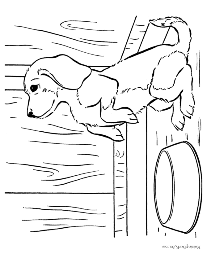 Cute puppy dog coloring pages!