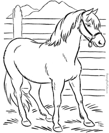 43+ Printable Pictures Of Horses To Color for Girls - Super Coloring