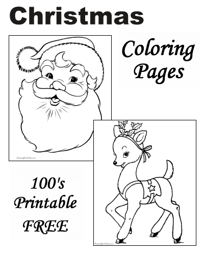 Christmas Coloring Pages of Santa's Elves