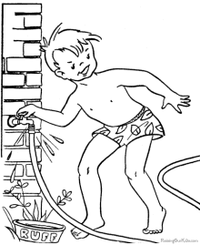summer coloring pages for boys
