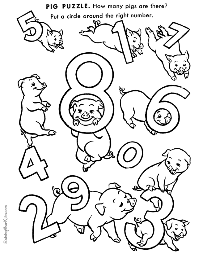 Gambar Preschool Printables Kids 019 Color Number Coloring Pages ...