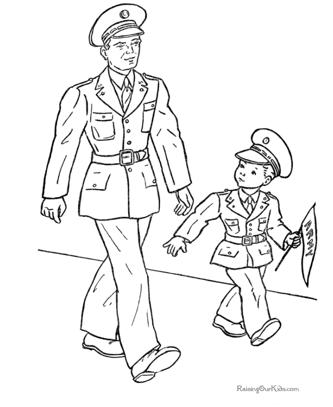 Memorial Day Patriotic Coloring Pages For Kids 001