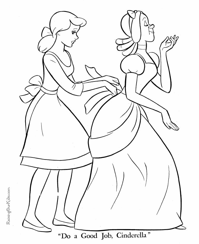 86 Cinderella Cartoon Coloring Pages  Free