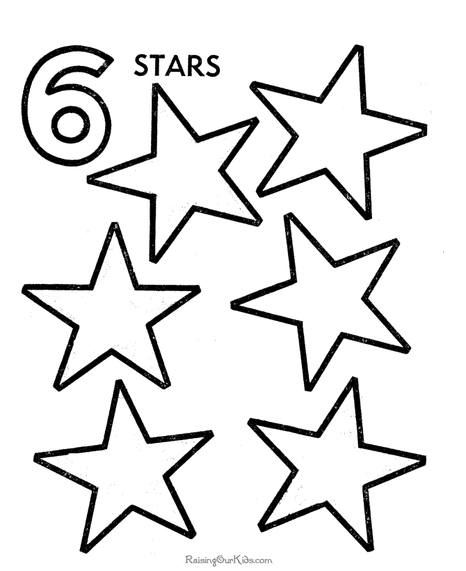number-6-stars-preschool-number-worksheets